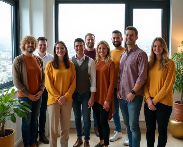 Équipe Livraison Gourmande réunie dans leur bureau à Lyon